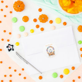 かわいい不気味赤ちゃんシャワー ラウンドシール