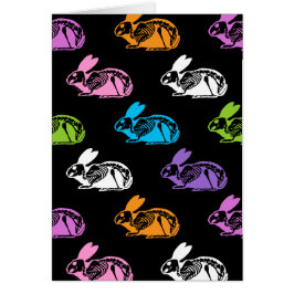 かわいい不気味骸骨復活祭バニーパターン