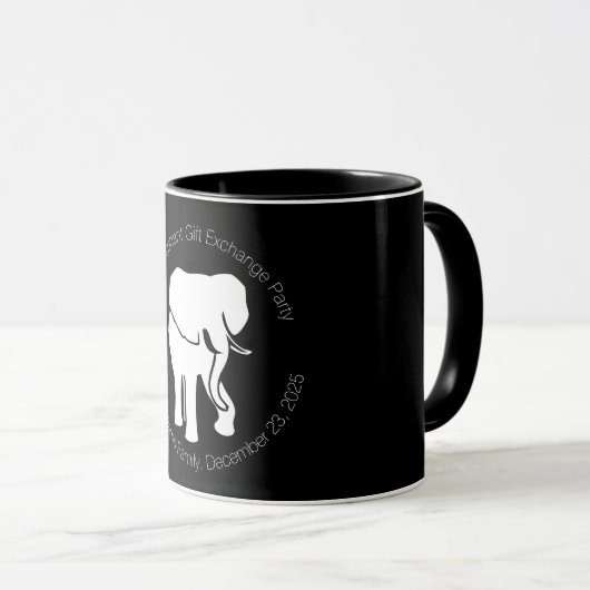 かわいい不要品のギフト交換パーティーの記念品 マグカップ (正面右)