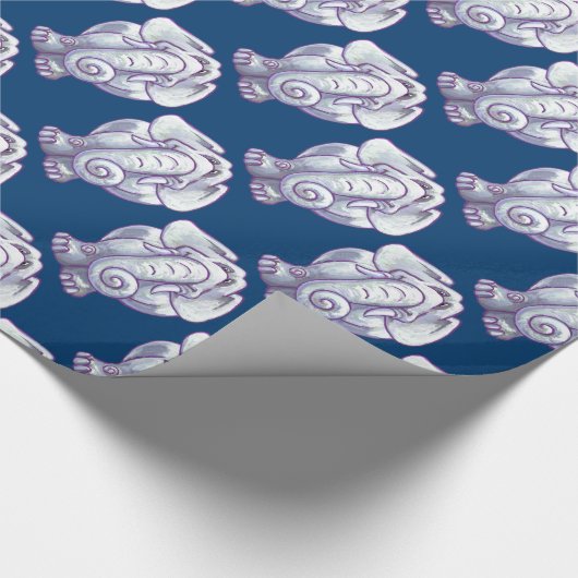 かわいい不要品のギフト ラッピングペーパー (角)