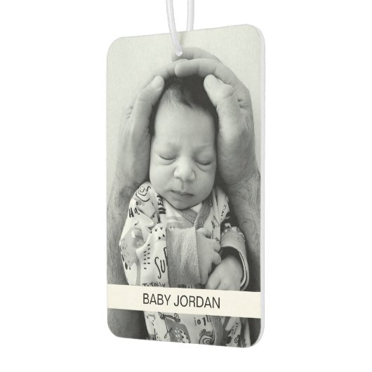 かわいい両サイドベビーフォトカスタムーユニークカー カーエアーフレッシュナー (左)