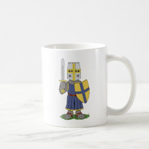 かわいい中世の騎士 コーヒーマグカップ