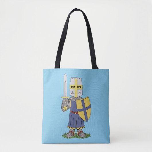 かわいい中世の騎士 トートバッグ (正面)