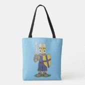 かわいい中世の騎士 トートバッグ (裏面)