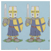 かわいい中世騎士 ファブリック (クローズアップ)