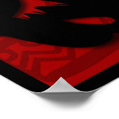 かわいい中国のうさぎ新年〔占星術の〕十二宮図誕生日40x40 ポスター (角)