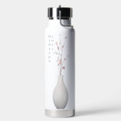 かわいい中国のさくらんぼ花瓶パーソナライズされた ウォーターボトル (左面)