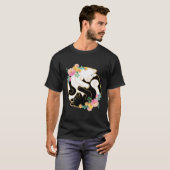 かわいい中国のインやヤンおもしろい猫 Tシャツ (正面フル)