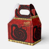 かわいい中国のスネークイヤー2025〔占星術の〕十二宮図誕生日GFB フェイバーボックス (正面サイド)