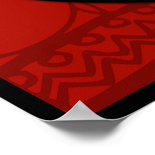 かわいい中国のスネークニューイヤー〔占星術の〕十二宮図誕生日40x40 ポスター (角)