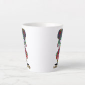 かわいい中国のゾンビ カフェラテマグ (正面)