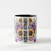 かわいい中国のトキ犬 ツートーンマグカップ (中央)