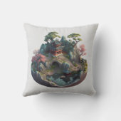 かわいい中国のファンタジー3Dランドスケープ枕 クッション (裏面)