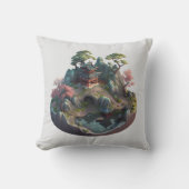 かわいい中国のファンタジー3Dランドスケープ枕 クッション (正面)