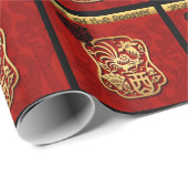 かわいい中国のルースターニューイヤー〔占星術の〕十二宮図誕生日WGP ラッピングペーパー (ロールコーナー)