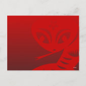 かわいい中国の新年のヘビ2025 HHPc シーズンポストカード (裏面)