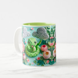 かわいい中国の新年蛇2025 2TM2 ツートーンマグカップ