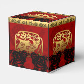 かわいい中国の牛の年2021〔占星術の〕十二宮図誕生日キューブFB フェイバーボックス (裏面サイド)