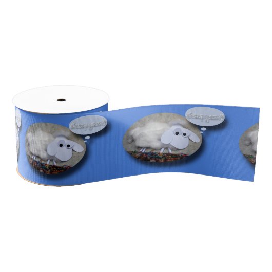 かわいい中国の羊の年〔占星術の〕十二宮図誕生日リボン グログランリボン (リール)