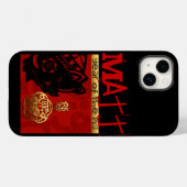 かわいい中国の豚の年〔占星術の〕十二宮図誕生日iPC Case-Mate iPhoneケース (裏面 (横))