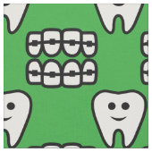 かわいい中括弧のパターン ファブリック (クローズアップ)