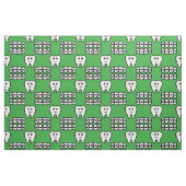 かわいい中括弧のパターン ファブリック (ファットクウォーター)