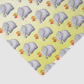 かわいい中立ハートの気球象のベビーシャワー 薄葉紙 (詳細)