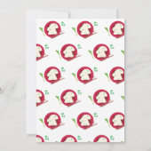 かわいい中華まんのベビーシャワー 招待状 (裏面)