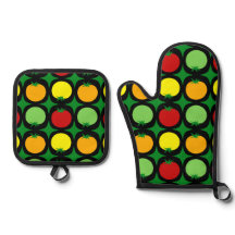 かわいい丸トマト模様