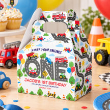 かわいい乗り物のお車 男の子 1歳の誕生日