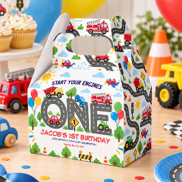 かわいい乗り物のお車 男の子 1歳の誕生日 フェイバーボックス