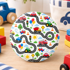かわいい乗り物 車 男の子 1歳の誕生日 缶バッジ