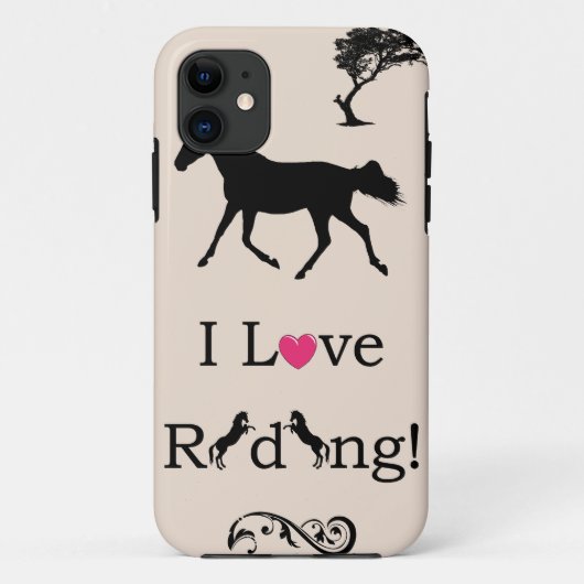 かわいい乗るのが大好き！Equestrian iPhone 5ケース Case-Mate iPhoneケース (裏面)