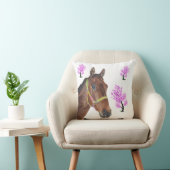 かわいい乗馬の純血種の馬の枕 クッション (椅子)