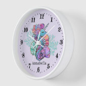 かわいい乗馬好きの人が名前を付ける 壁時計 (傾斜)