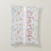 かわいい乳児ベビーおむつ、ボトル、おもちゃ アクセントクッション (裏面(縦))
