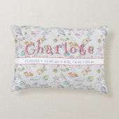 かわいい乳児ベビーおむつ、ボトル、おもちゃ アクセントクッション (裏面)