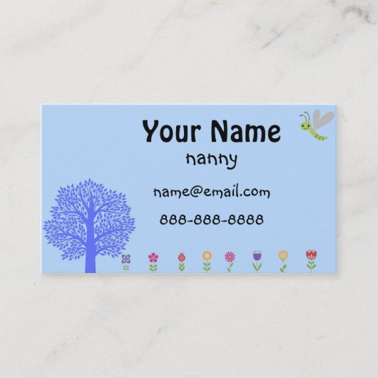 かわいい乳母の名刺 名刺 (正面)