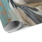 かわいい乳牛のファームハウス絵画ズ ラッピングペーパー (ロールコーナー)