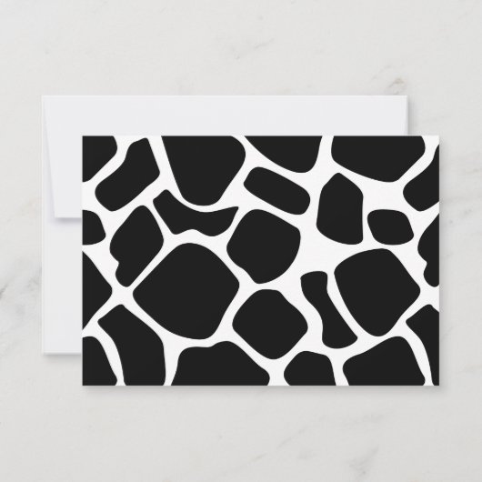 かわいい乳牛の赤ちゃんシャワーアドバイスカード 招待状 (裏面)