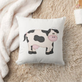 かわいい乳牛 クッション (ブランケット)