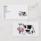 かわいい乳牛 名刺 (正面/裏面)
