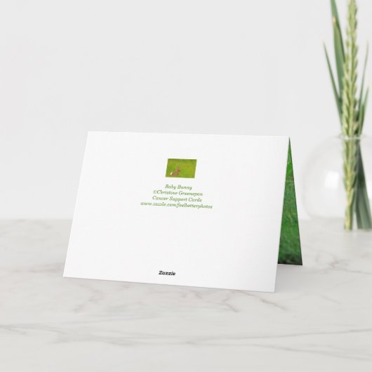 かわいい乳癌のサポート カード (裏面)