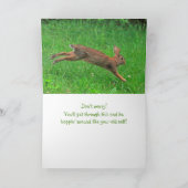 かわいい乳癌のサポート カード (内部)