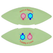 かわいい亀のカップル アメリカンフットボール (パネル)