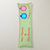 かわいい亀のカップル ボディピロー (裏面 (縦))