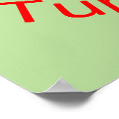 かわいい亀のカップル ポスター (角)