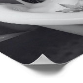 かわいい亀のスパの日、おもしろいバスルームのアート、ギフトアイディア ポスター (角)