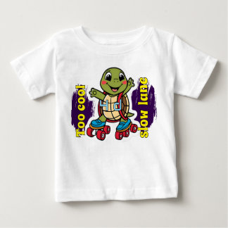 かわいい亀のプリントtシャツベビー ベビーTシャツ