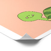 かわいい亀のポスター ポスター (角)